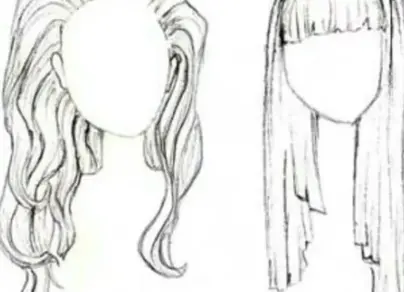 Как нарисовать распущенные волосы
