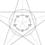 Как нарисовать пятиконечную звезду с помощью линейки