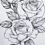 Роза рисунок ручкой