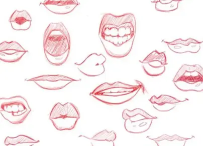 Как нарисовать рот аниме