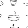 Как нарисовать рот аниме