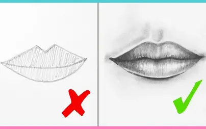 Как нарисовать рот человека