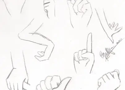 Как нарисовать руки аниме