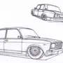 Как нарисовать русские машины