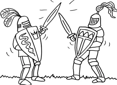 Как нарисовать рыцаря