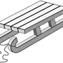 Как нарисовать санки легко