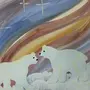 Как нарисовать северное сияние гуашью