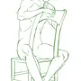 Как нарисовать сидящего человека