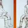 Как нарисовать сидящего человека