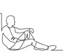 Как нарисовать сидящего человека на полу