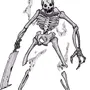 Как нарисовать скелета из майнкрафта