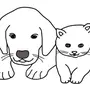 Рисунок собаки для детей 3 лет