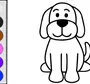 Рисунок собаки для детей 3 лет
