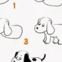 Как Нарисовать Собаку Поэтапно Для Детей