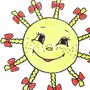 Солнце Рисунок Карандашом
