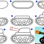 Как нарисовать танк ребенку