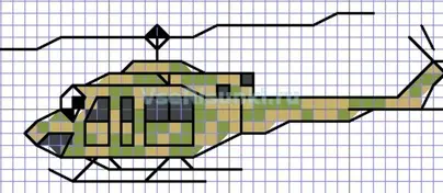 Как нарисовать танк по клеточкам