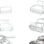 Нарисовать танк поэтапно для детей