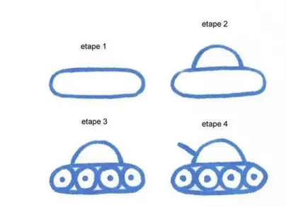Как нарисовать танк ребенку 5