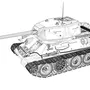 Как нарисовать танк т 34 85
