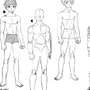 Как нарисовать тело аниме парня