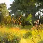Как нарисовать траву гуашью