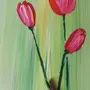 Тюльпаны рисунок красками