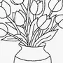 Как нарисовать тюльпаны в вазе