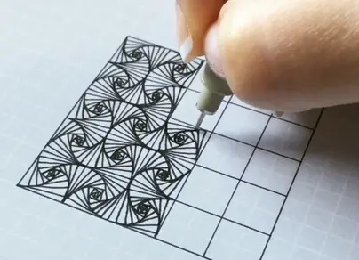 Как нарисовать узоры на бумаге