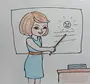 Как нарисовать учительницу