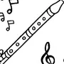 Как нарисовать флейту