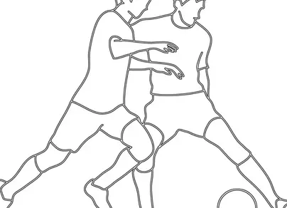 Как нарисовать футболиста с мячом