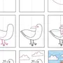 Как нарисовать чайку