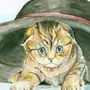 Как нарисовать шляпу кота