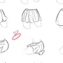 Как нарисовать юбку