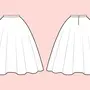 Как нарисовать юбку
