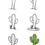 Как нарисовать кактус