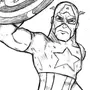 Капитан Америка Рисунок