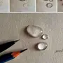 Капля воды рисунок карандашом