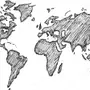 Карта мира рисунок
