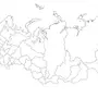 Карта россии рисунок для детей