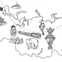 Карта России Рисунок Для Детей
