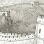 Китайская стена рисунок
