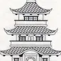 Китайский дом рисунок