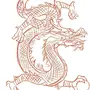 Китайский Дракон Рисунок Карандашом