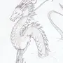 Китайский дракон рисунок карандашом