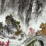 Китайский Пейзаж Рисунок