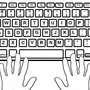 Рисунок клавиатуры компьютера распечатать