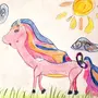 Конь рисунок для детей
