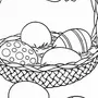 Корзинка С Яйцами На Пасху Рисунок